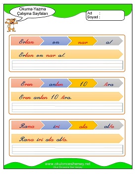 r sesi Grubu Çalışma Sayfaları
